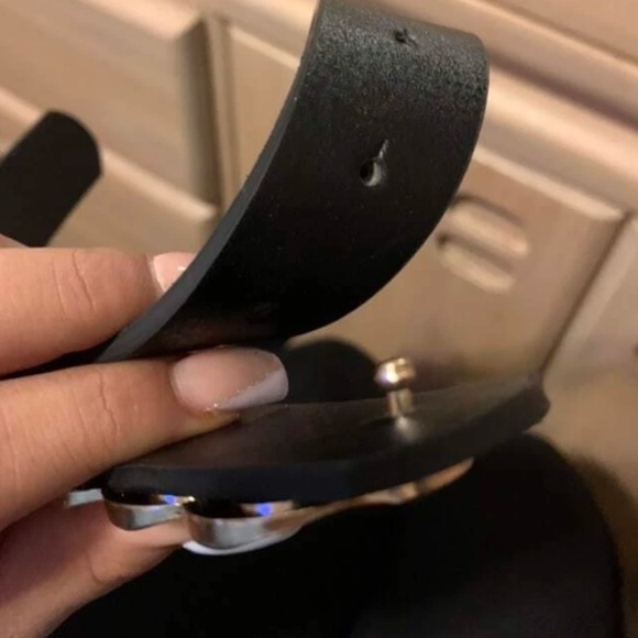 Plus Vegan Leather Chain Belt - Picture 4 of 11